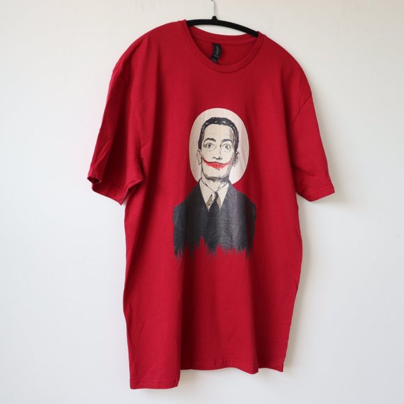 Salvador Dali Surrealist Art Red T Shirt, Size Large - Picture 3 of 7